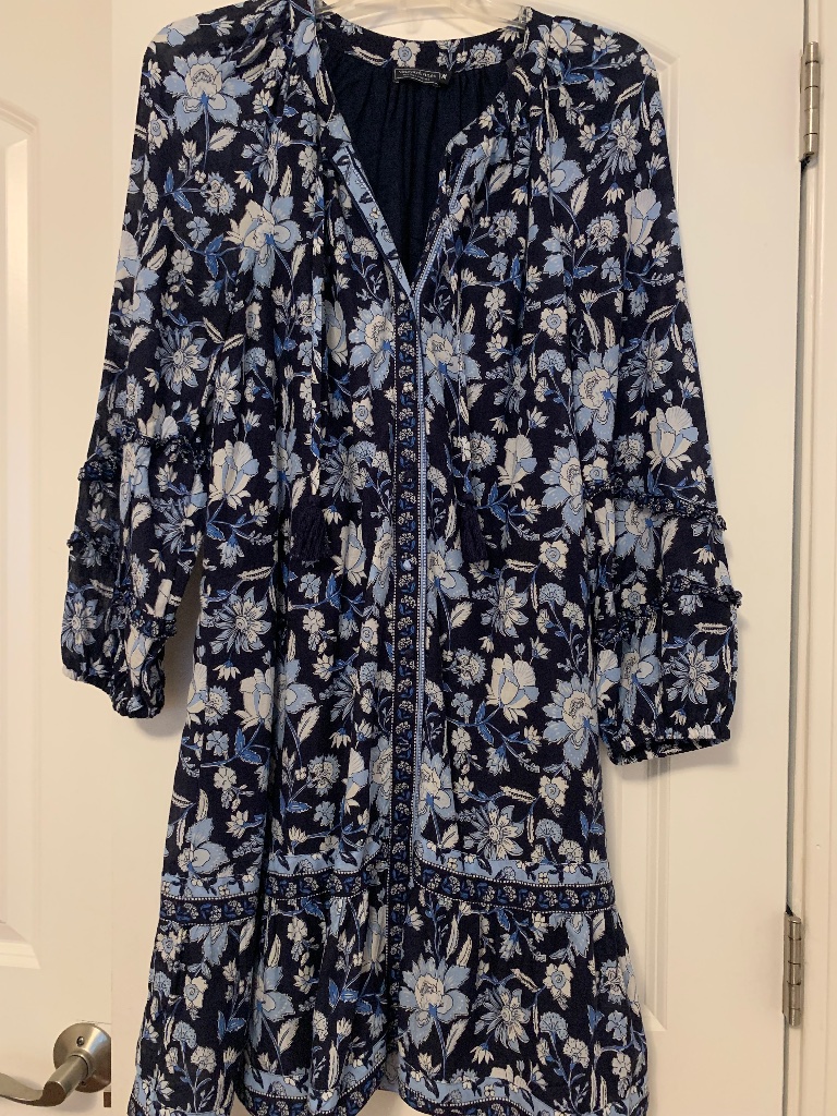 Vineyard Vines Jeleeza Ruffle Print Dress